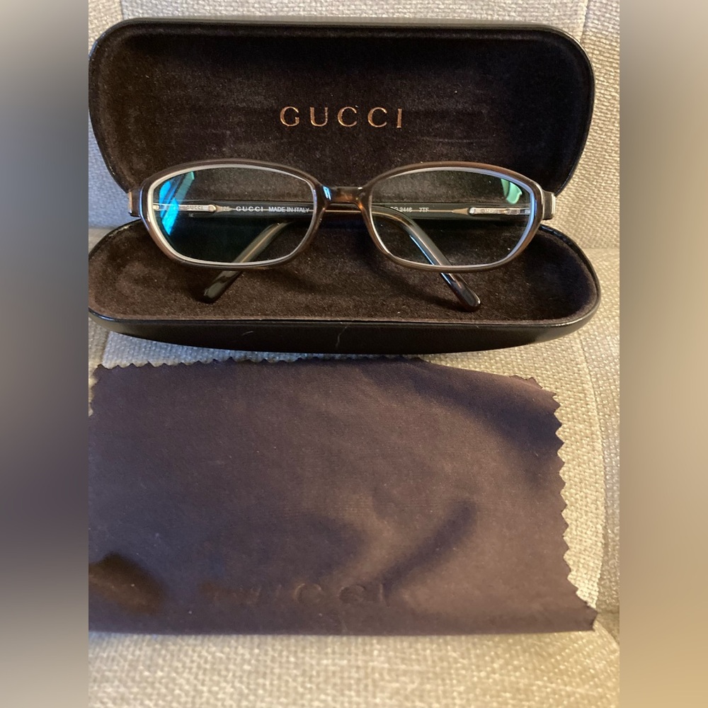 Gucci Prescription Glasses/Case and Cloth